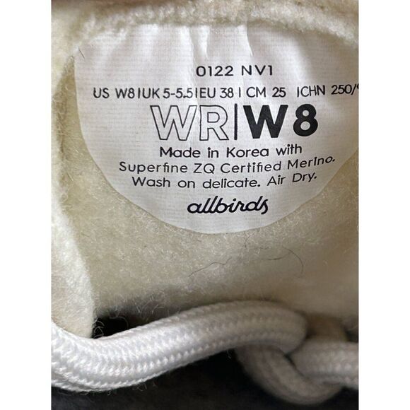 Allbirds Wool Runners Light Yellow Athletic Shoes Womens Size 8 - Picture 7 of 8